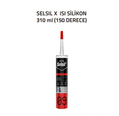 X ISI SİLİKON KIRMIZI 150 DERECE - SELSİL (310ml) (K-25)
